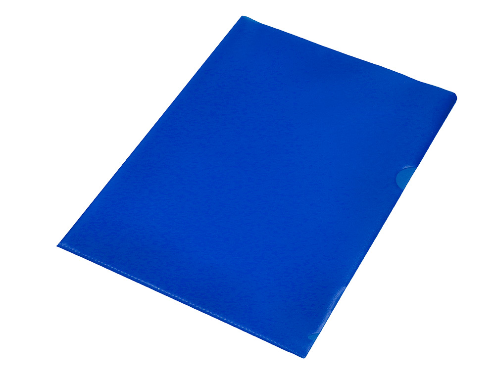 CARPETA DOSSIER UERO PLASTICO Q-CONNECT DIN A4 120 MICRAS AZUL CAJA DE 100 UNIDADES