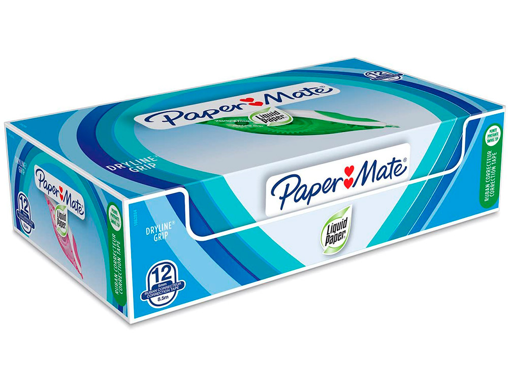 CORRECTOR PAPER MATE CINTA DRYLINE GRIP 5 MM X 8,5 MT