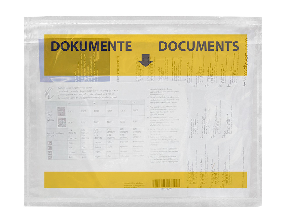 SOBRE AUTOADHESIVO Q-CONNECT PORTADOCUMENTOS MULTILINGUE 165X122 MM VENTANA TRANSPARENTE PAQUETE DE 100