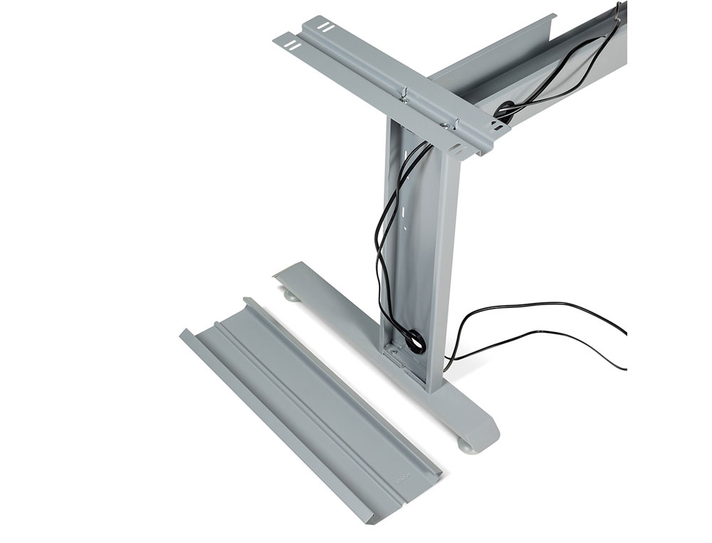 MESA ROCADA SERIE METAL 180X120 CM IZQUIERDA ACABADO AC04 BLANCO