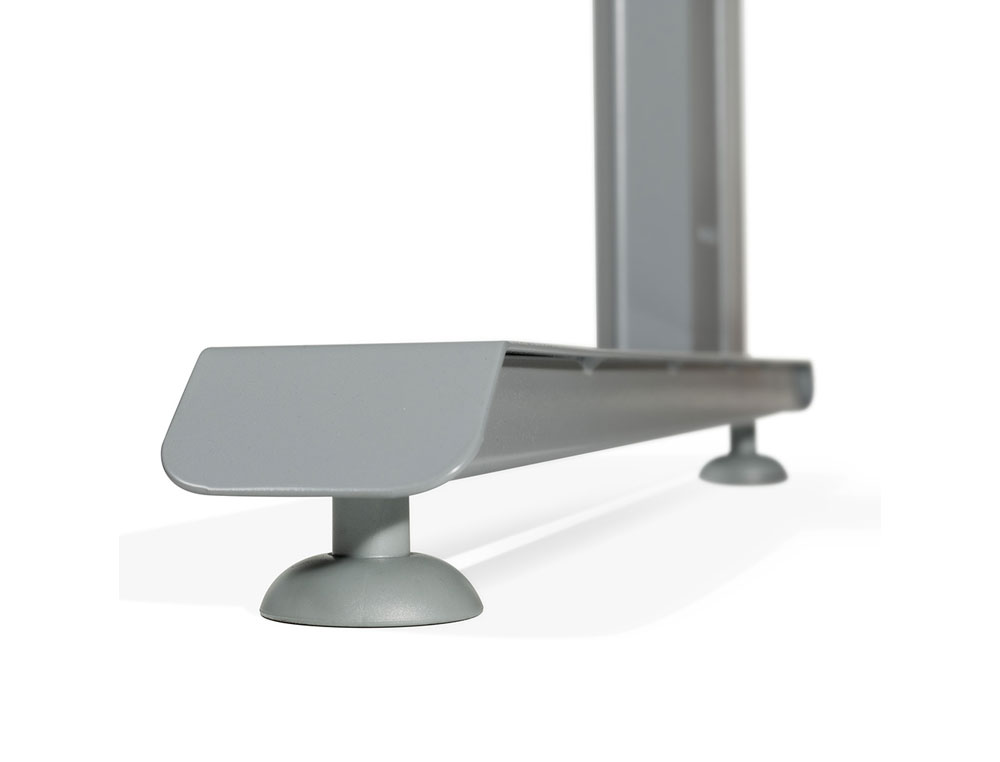MESA ROCADA SERIE METAL 180X120 CM IZQUIERDA ACABADO AC04 BLANCO