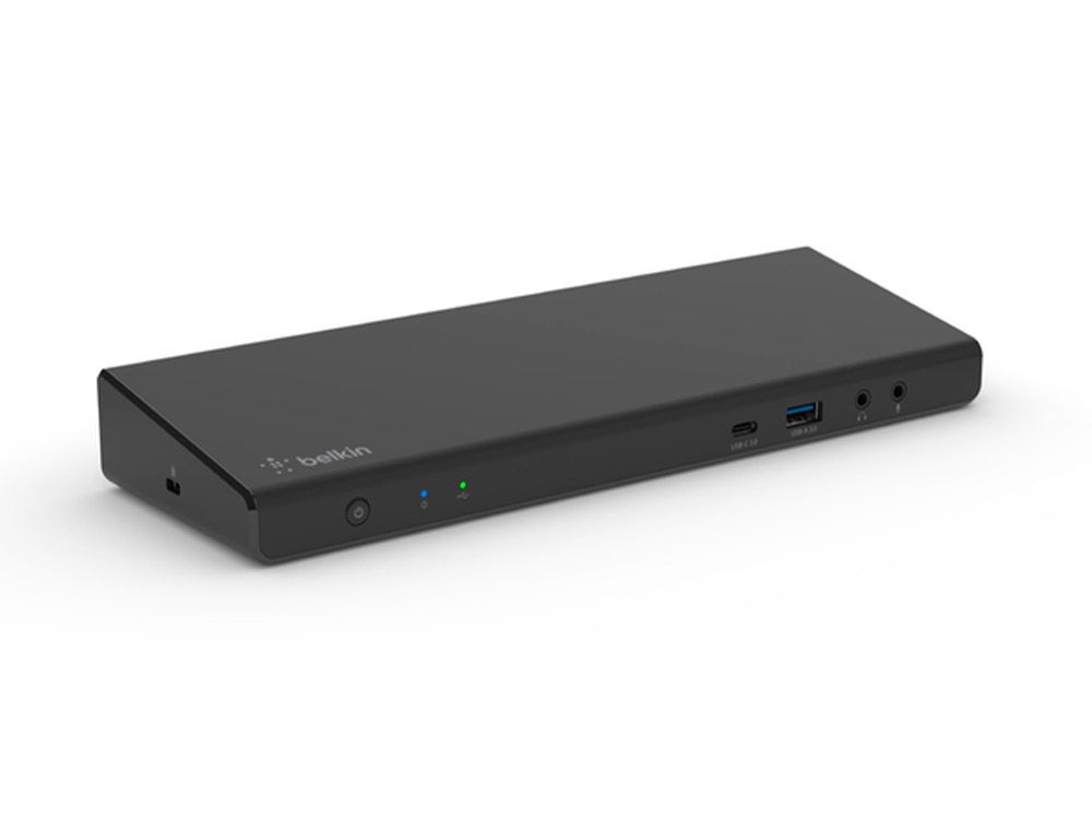 ADAPTADOR BELKIN INC007VFBK DISPLAYLINK 3 HDMI 4K 2DP 4K 5 USB-A 1 USB-C 1 GIGABYTE PD 85W AUDIO