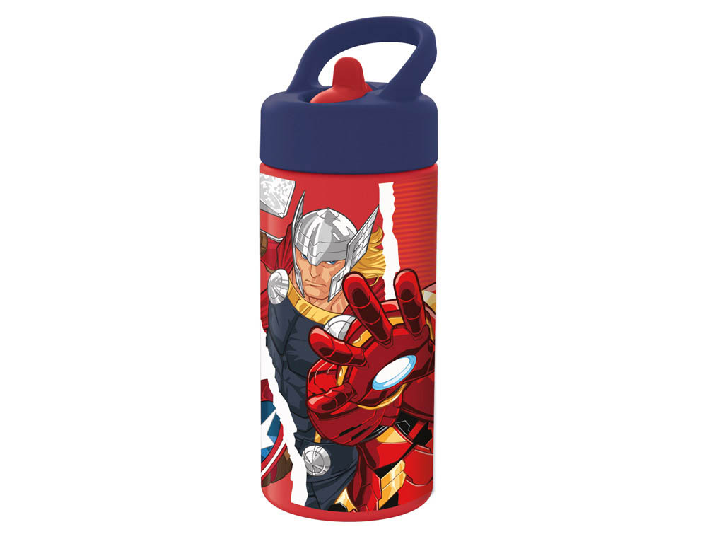 BOTELLA ESCOLAR SAFTA 410 ML 74X64X178 MM AVENGERS INFINITY