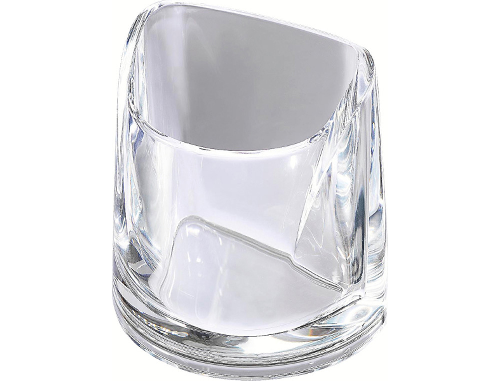 CUBILETE PORTALAPICES REXEL NIMBUS PLASTICO CRISTAL