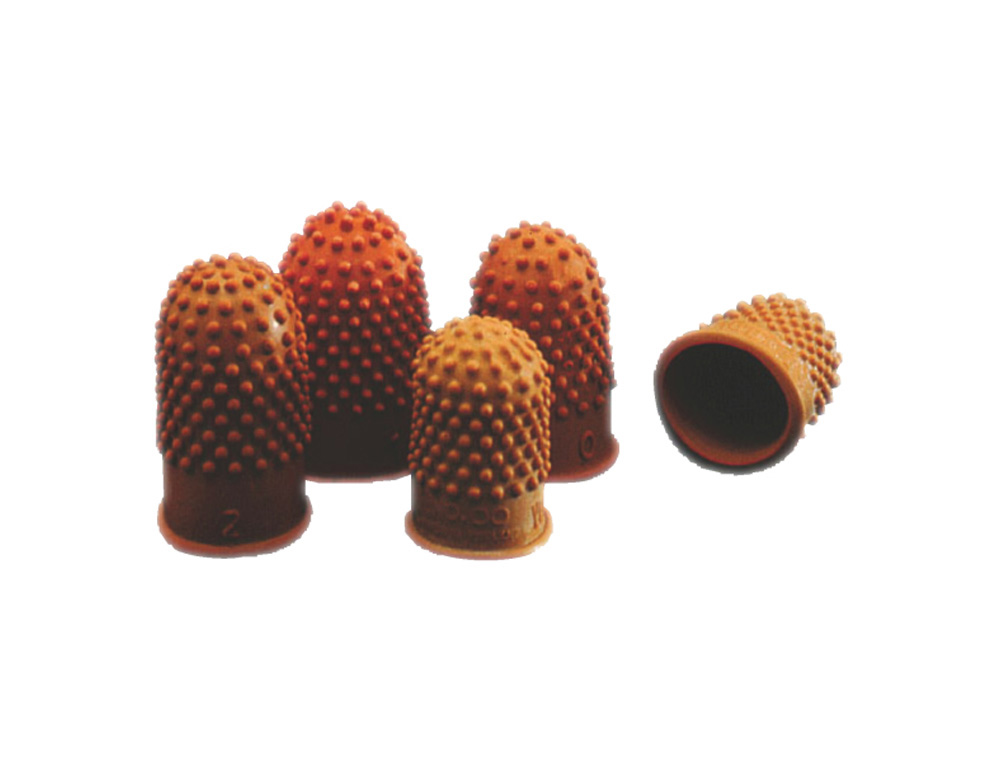DEDIL GOMA REXEL TALLA 0 18 MM CAJA DE 10 UNIDADES