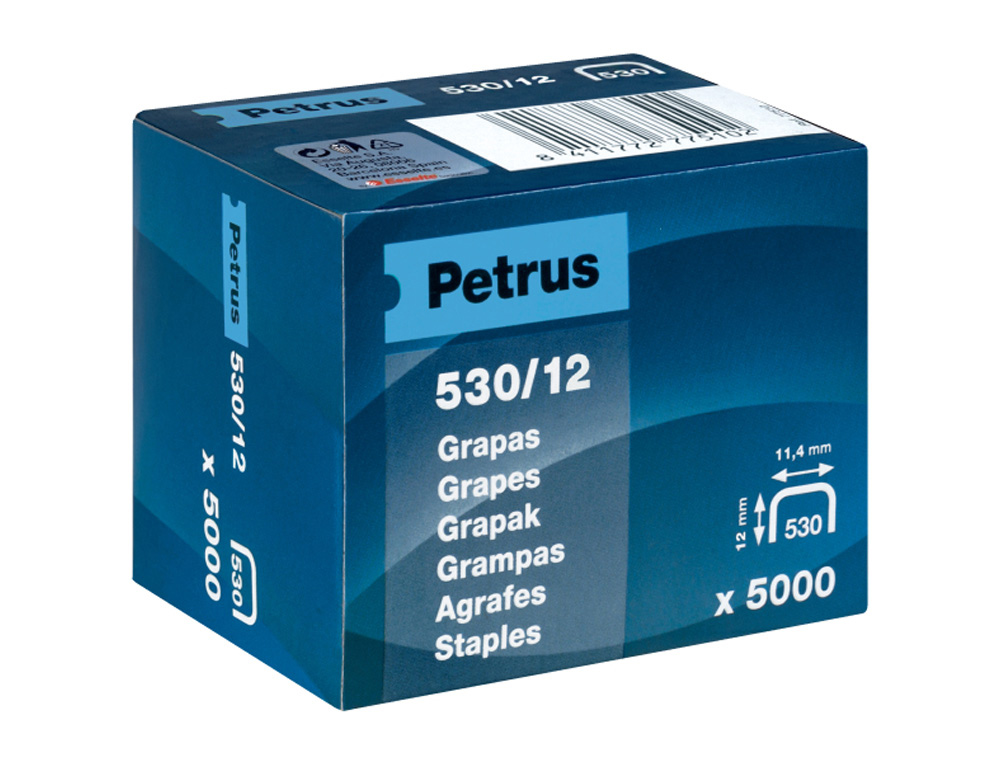 GRAPAS PETRUS N 530/12 CAJA DE 5000 UNIDADES