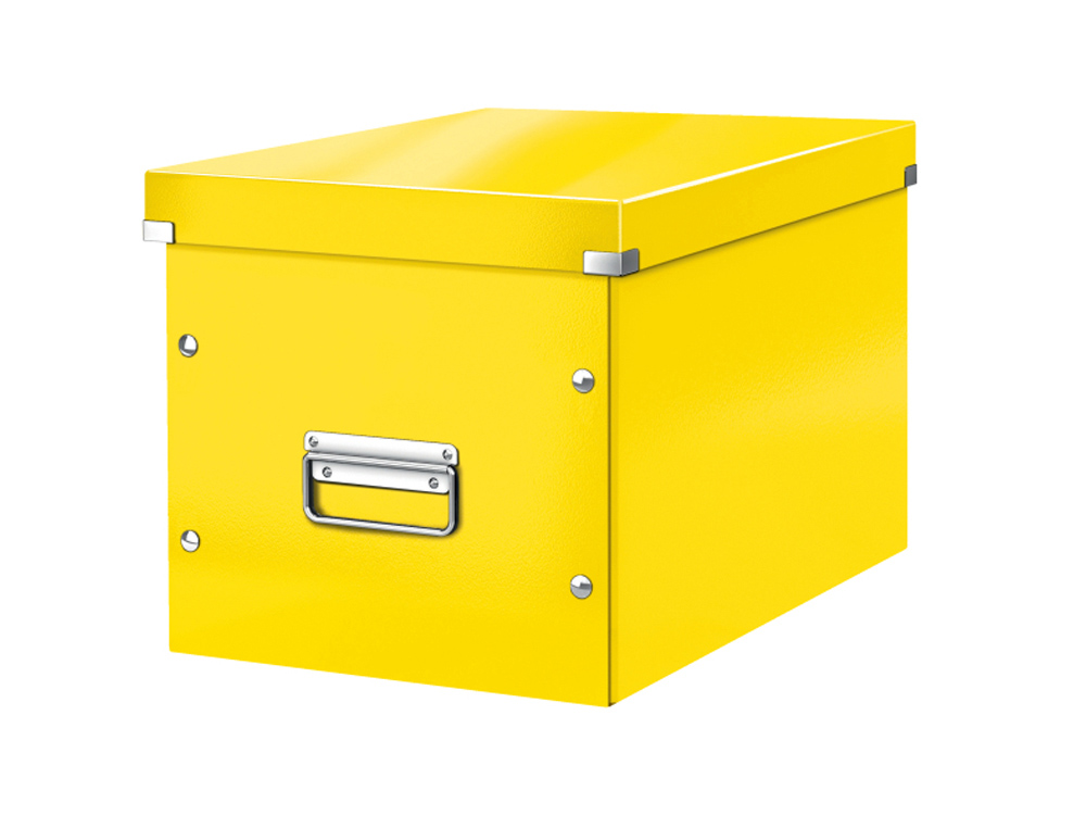 CAJA LEITZ CLICK&STORE CUBICA GRANDE COLOR AMARILLO 320X360X310 MM