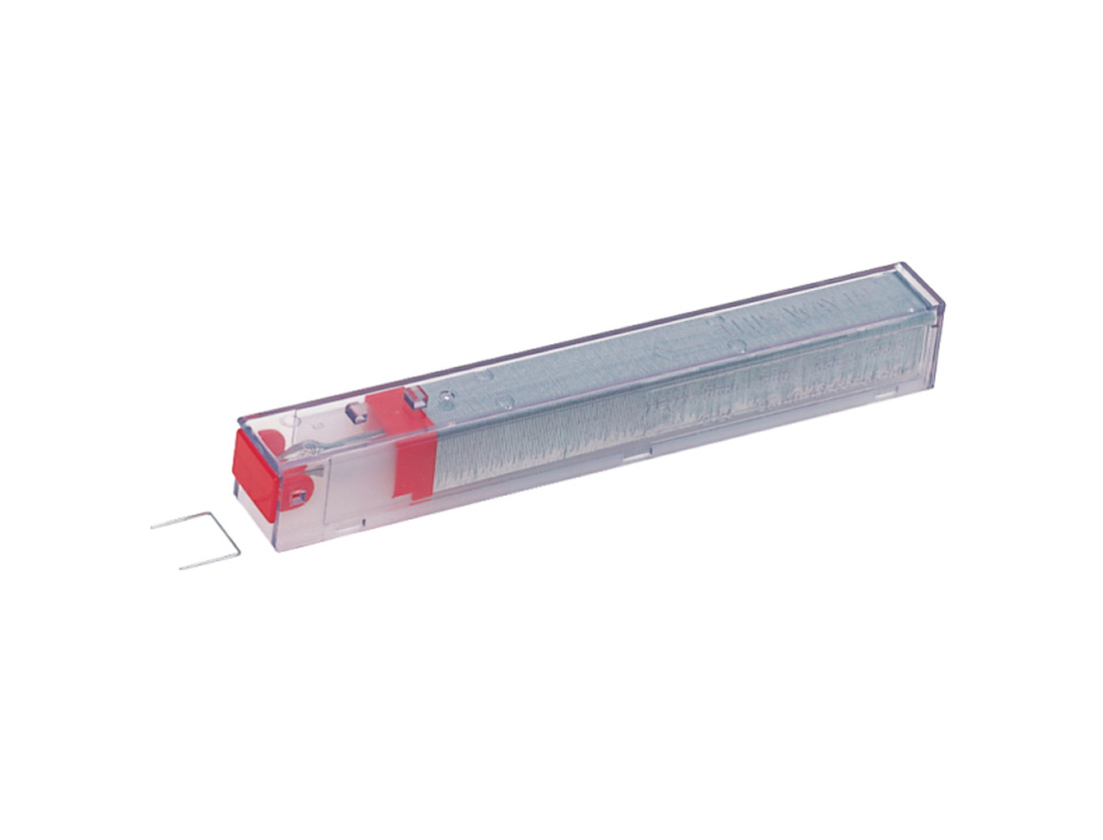 GRAPAS LEITZ K12 GALVANIZADAS ROJO CAJA DE 5 CARTUCHOS