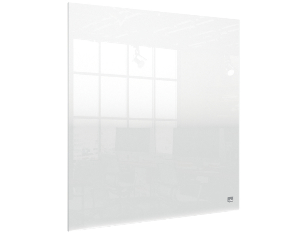 PIZARRA ACRILICA NOBO SOBREMESA O MURAL TRANSPARENTE 45X45 CM