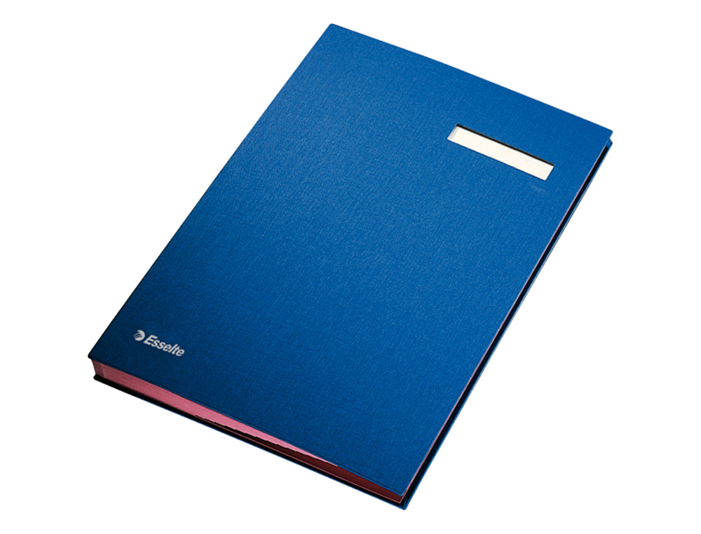 PORTAFIRMAS ESSELTE CON FUELLE 20 DEPARTAMENTOS COLOR AZUL