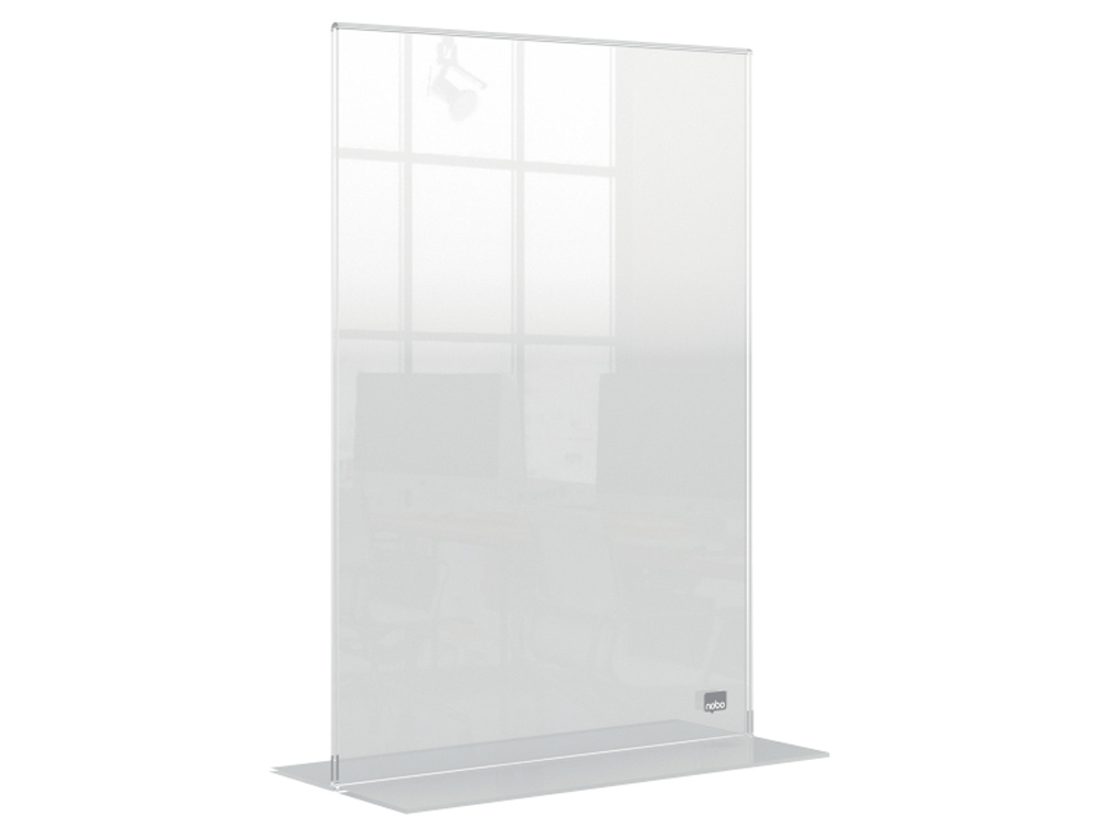 PORTAPOSTER NOBO ACRILICO TRANSPARENTE SOBREMESA DIN A4