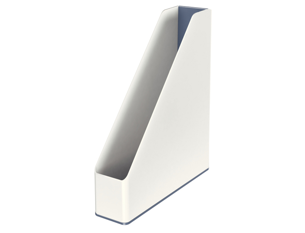 REVISTERO LEITZ WOW DUAL POLIESTIRENO BLANCO/GRIS 73X318X272 MM