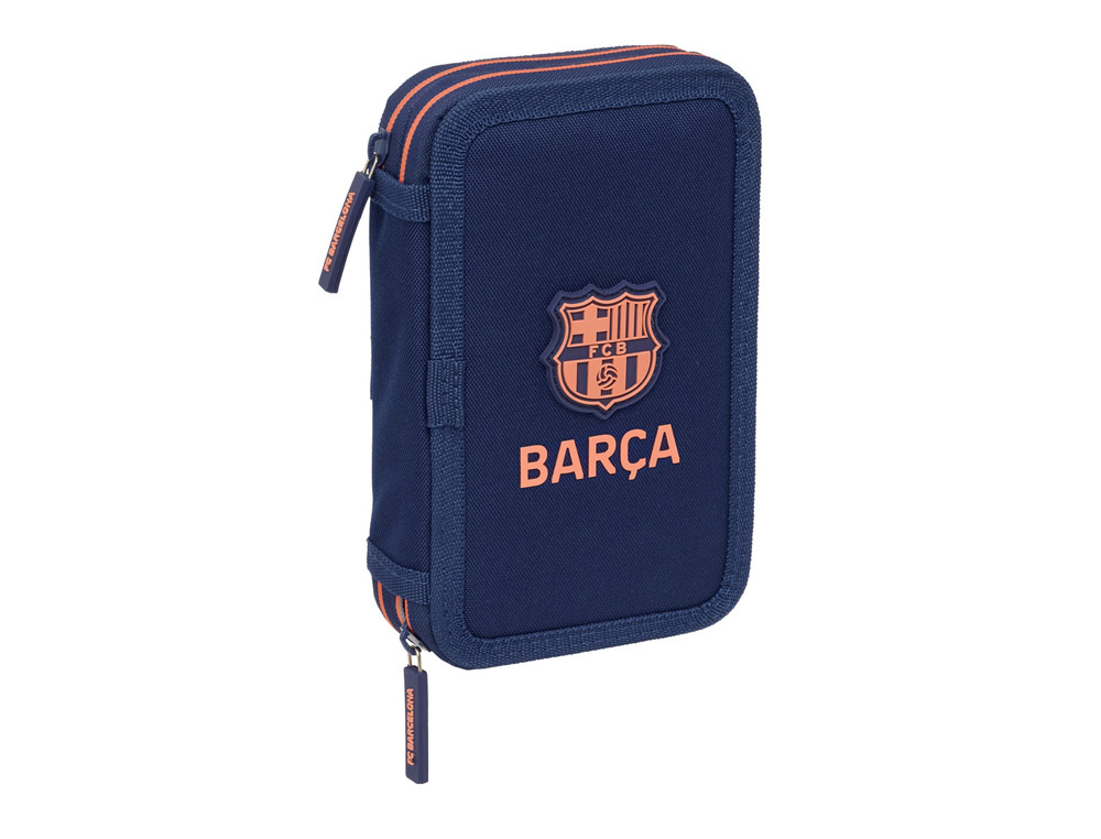 PLUMIER ESCOLAR SAFTA DOBLE PEQUEO 29 PIEZAS F.C. BARCELONA 2 EQUIPACION 25/26 195X125X40 MM