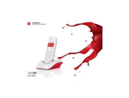 TELEFONO INALAMBRICO MOTOROLA S12 ROJO