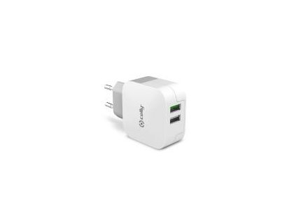 ACCESORIOS SMARTPHONE TELFONOS CELLY CARGADOR ENCHUFE TURBO 2USB 3.4A