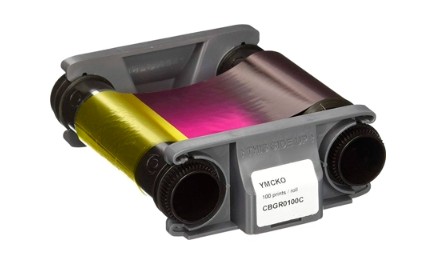 CINTA PARA IMPRESORA DE TARJETA BADGY COLOR PARA 100 IMPRESIONES